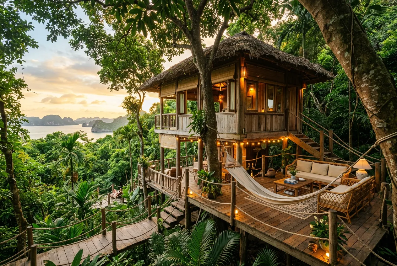 Nhà Cây Rừng Nhiệt Đới - Cát Bà